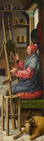 unknow artist Saint Luke painting the Virgin and Child oil painting picture